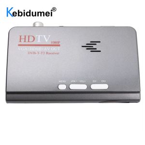 Box 1080p DVBT / DVBT2 TV Receiver DVB T / T2 TV Box VGA AV CVBS HDMICOMPATIBLE Digital HD Satellite Receiver Remote