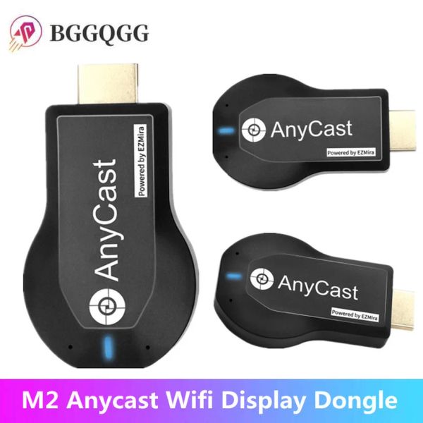 Box 1080p WiFi WiFi Display TV Receptor Dongle Dongle HDMicompatible TV Stick M2 Plus para DLNA Miracast para Anycast para AirPlay