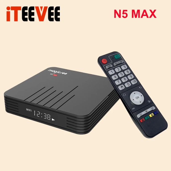 Box 1pc MagicSee N5 Max Amlogic S905X3 Android 9.0 TV Box 4G 32G/64G ROM 2.4+5G Dual Wifi Bluetooth 4.0 Smart Box 4K Set Top Box