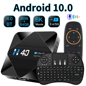 Box 2020 TOPSION SMART TV Box Android 10.0 Allwinner H616 4 Go 64 Go Google Voice Assistant 4K HD TV Box Android Set Top Box