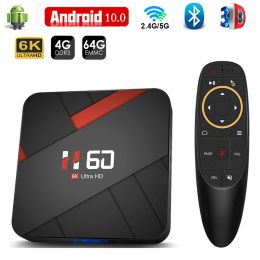 Box 2021 Android TV Box Android 10 4 Go 64 Go 32 Go 6k Video 3D H.265 Smart TV Box Player Media 2.4g 5GHz WiFi Bluetooth Set Top Top