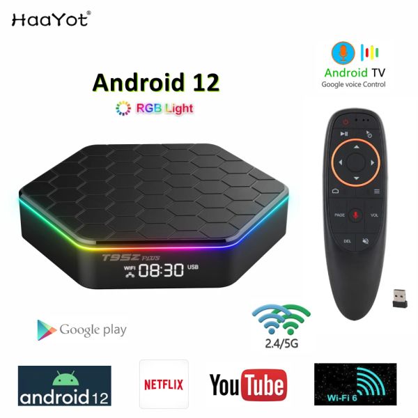 Box 2022 Android 12 TV Box Wifi6 1080p H.265 4K 60FPS 4G 32G Smart 6K Set Top Box IPTV 3D Media Player