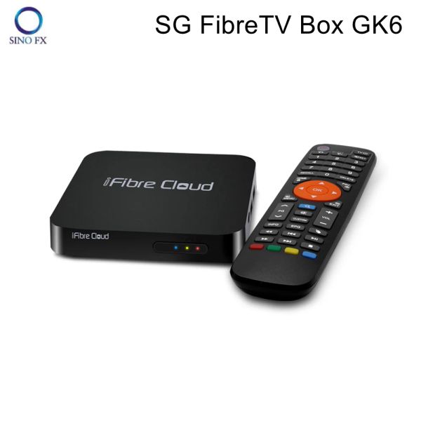 Box 2022 Ifibre Cloud GK6 Singapur Fiber TV Box Quad Core 4G 32G Android 9.0 Amlogic S905X3 BT5.1 Reproductor de medios wifi dual