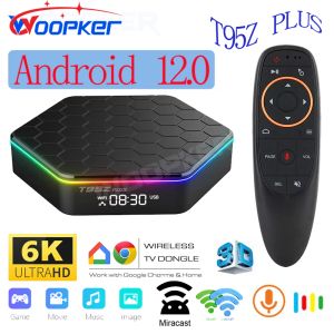 Box 2022 Nieuwe T95Z Plus Smart TV Box Android 12 4G 64GB Android TVBox Allwinner H618 Dual Band WiFi6 1080p Bt 6K Media Player