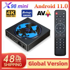 Box 2022 x98mini Smart TV Box Android 11 Amlogic S905W2 4G 64 Go