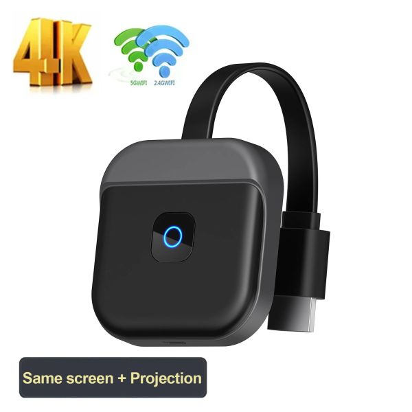 Box 4K 1080p TV Stick HDMicompatible Wifi Receptor para Mirascreen TV Stick Dongle Adaptador Mirror Pantalla para AirPlay