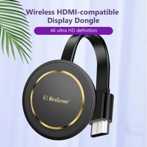 Box 4K 2.4G / 5G WiFi Wiless Dongle TV Stick HDMICOMPATIBLE MIRACAST DLNA TV Cast Display récepteur pour iOS / Android WiFi Affichage