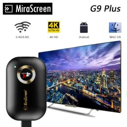 Box 4K TV Stick G9 Plus 2.4G/5G Miracast Wireless DLNA AirPlay HDMICompatible Display Mirror Receiver TV Dongle voor iOS Android