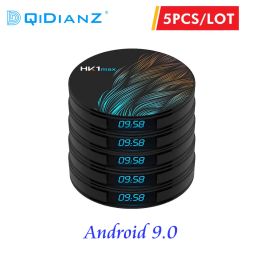 Box 5PCS HK1max Smart TV Box Android 9 RK3318 Quadcore 64 Bit Box Box KD Player 4K 1080p Full HD Media Player