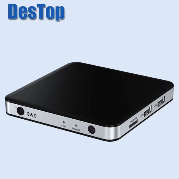 Box 5pcs Venta completa TVIP V.605 4K Ultra Set Top Box Linux y Android TV Box