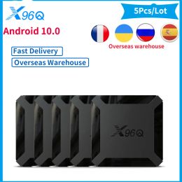 Box 5pcs x96q TV Smart Box Android 10 2.4g Wifi Allwinner H313 Google YouTube Full HD 4K Media Player X96 Q Set Top Box HDR10 TVBOX