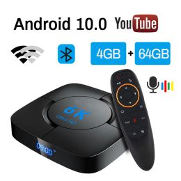 Boîte 6K H616 Transpeed Android 10.0 TV Box Assistant vocal 6K 3D WiFi 2.4G 5.8G 4GB RAM 32G 64G Player média Fast Box Box IPTV