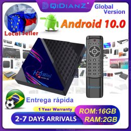 Box Android 10.0 H96 Mini V8 Box Smart TV RK3328A 4K 3D 1080P jusqu'à 60fps H96MINI V8 Player Media Set Top Box 2022