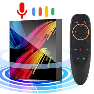 Box Android 10.0 Smart TV Box Support BT Voice Assistant WiFi 2.4G 5.8G 4G 64G Set Top Boxs 6K 3D Player média 3D