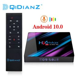 Box Android 10 H96 MAX RK3318 Smart TV Box 2.4G 5G WiFi BT4.0 H96max Media Player Google Voice Assistant