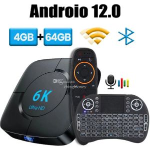 Box Android 12.0 Settop Box Allwinner H616 CPU Ondersteuning 6k HDR Media Player 4GB RAM 32G 64G WIFI 2.4G5G BT5.0 3D Android TV Box Smart