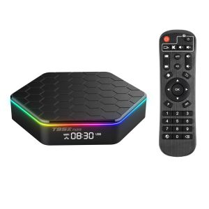 Box Android 12 Smart TV Box 4K Media Player 6K Decording H.265 VP9 Dual Band WiFi6 BT5.0 Digitale display met tv -doos op afstand