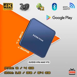 Box Android 12 Smart TV Box H96 Max V12 RK3318 TV Box 4K WiFi BT Media Player H96max TVBox Set Top Box