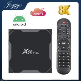 Box Android 9.0 Smart 8K TV Box X96 Max Plus WiFi Amlogic S905X3 TV Box HDMICOMPATIBLE Quad Core 4 Go 64 Go Smart Media Player