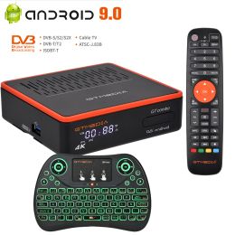 Box Android DVB TV Box GTMedia GTCombo Android 9.0 DVBS2X / T2 Satellite Récepteur H.265 4K TUNER BT 4.1 Décodeur TV Set Top Box