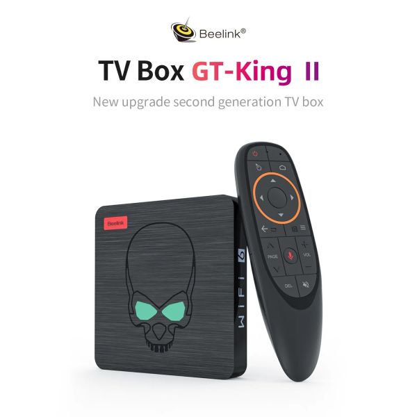 Box Beelink GT King II Android 11 TV Box Amlogic A311d2 Octa Core 8 Go 64 Go Support 4K BT5.0 WiFi 6 1000m Set Top Box Player Media