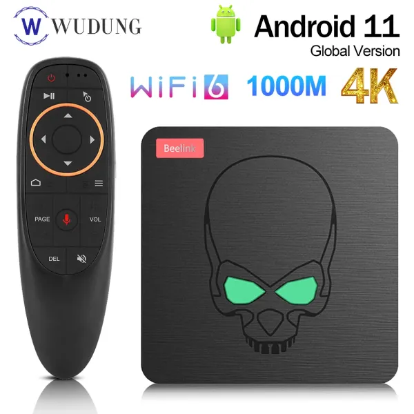 Box Beelink GT King II WiFi 6 Smart TV Box Android 11.0 AMLOGIC A311D2 OCTA CORE LPDDR4 8 GB 64GB BT5.0 1000M Set Top Box PK GT King