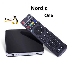 Box Best Nordic One Smart TV Box TVIP 605 Linux OS AMLOGIC S905X double WiFi Scandinavia 4K Set Top Box