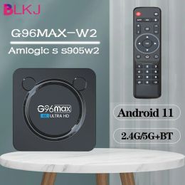 Box BLKJ TV Box 11 Android G96 Max S905 W2 2.4G 5G WiFi 16G 32 Go 64 Go BT 4K Smart TVBox Android 10 Set Top