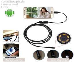 Cámaras de caja 1m 55 mm Endoscopio de lente HD 480p USB OTG Snake impermeable Tubo de inspección Borescopio para teléfono Android PC3394499