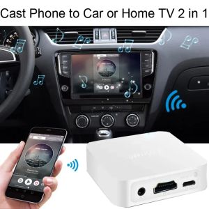 Box Car Wireless WiFi Dongle TV Stick Receiver Video Converter HDMI AV Affichage Adaptateur pour iPhone pour Huawei Android Phone to TV Car