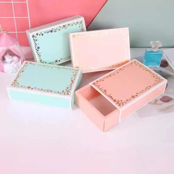 Caja de chocolate rectángulo al por mayor Embalaje de regalos de bricolaje cajas de rosa Valentín Día Decoración de la fiesta de bodas TH1370 S es S