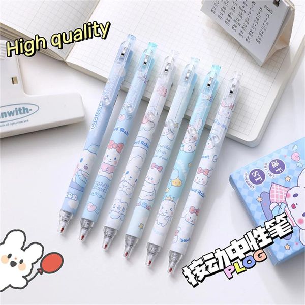 Box Cloud St Double Ball Head Spring Head Quick Dry Press Pen Neutral School Supplies Office Stationery Gift