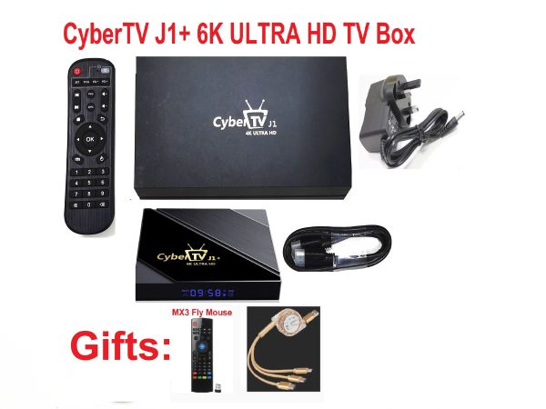 Box Cyber TV J+ Smart 6K Android TV Box Cybertv J1+ Plus Turbotvs Turbo 5 TV Box Sale en HK TW SG Malay USA Corea Japón Cananda