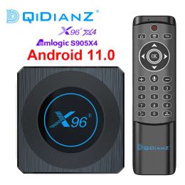 Boîte Dqidianz Amlogic S905X4 X96 X4 Smart RVB Light TV Box Android 11 4G 64G WiFi Media Player TVBox 8K Set Top Box vs A95XF4
