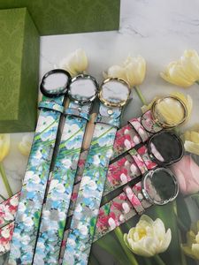 Ceintures de luxe de mode Plaid Fleur à rayures en cuir concepteur de ceinture et ceinture de haute qualité de 3,8 cm pour femmes