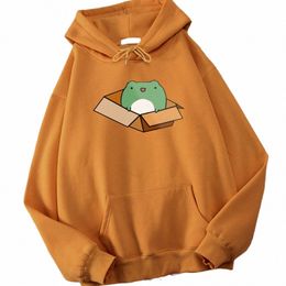 Box Kikker Metalen Kawaii Afdrukken Man Hoody Losse Oversize Kleding Fleece Pocket Cartos Sweatshirt Herfst Warme Casual Hoodie b4o3 #