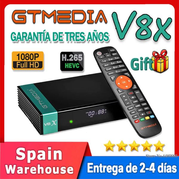 Box Full HD Gtmedia V8x DVBS2X ODBIORnik Satetarny Gtmedia V9 Prime V7 S2X Aktualizacja Forma Gtmedia V8 Nova Wsparcie H.265 Wbudow