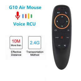 Box G10 Air Mouse Control con Gyro Sensing Game 2.4Ghz Wireless Smart Remote G10 para X96 H96 A95X T95 Android TV Box