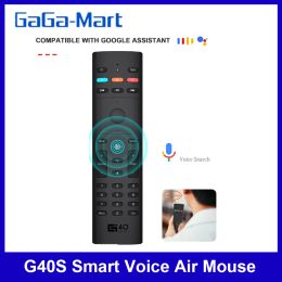 Box G40S/G20S Pro Smart Voice Air Mouse 6 Axis Gyroscope Handheld Remote Control IR Aprendizaje para TV Smart Android TV Box PC