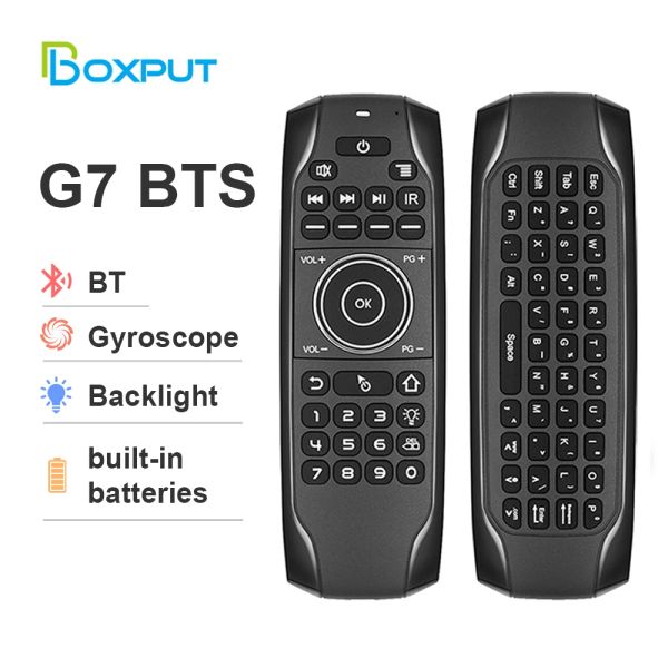Box G7BTS G7R / V PRO BT5.0 Air Mouse Gyroscope 2.4g Wireless with Voice IR Learning Smart TV Box Control avec clavier