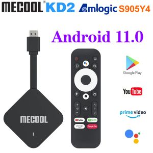 Box Global MECOol KD2 Smart TV Box Android 11 ATV Google Certified TV Stick Amlogic S905y4 4 Go 32 Go 4k WiFi BT AV1 TV Dongle