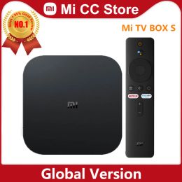 Box Global Version Xiaomi Mi TV Box S 4K Ultra HD Android TV 9.0 HDR 2GB 8GB WiFi DTS Multi Language Smart Mi Box S Media Player