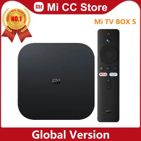 Box Version globale Xiaomi Mi TV Box S 4K Ultra HD Android TV 9.0 HDR 2GB 8 Go WiFi DTS Multi Language Smart Mi Box S Media Player