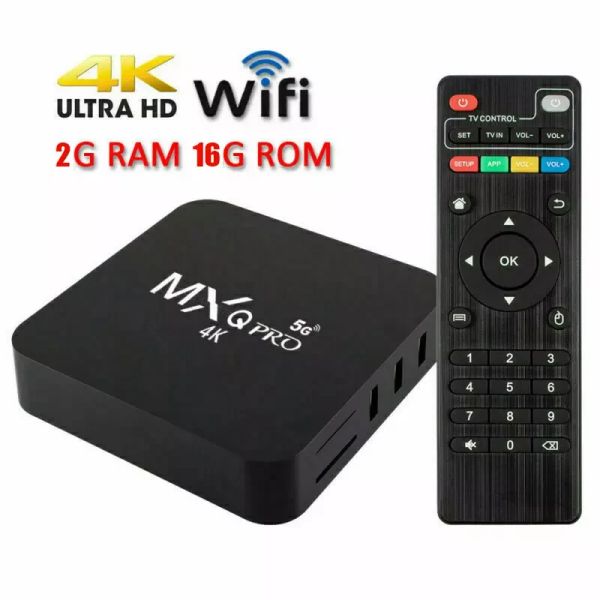 Box Version globale XQPRO 4K TV BOX Android 7.1 / 9/10 4 CORE CPU HDR 2G 16G WIFI 2.4G / 5G IPTV Box Receivers TV Player Media