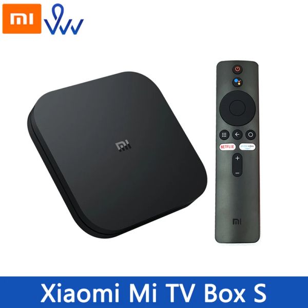 Box Global Xiaomi Mi TV Box S 4K HDR Android TV Box Ultra HD 2G 8G WiFi Google Cast Set Top Box 4 Media Player Smart MI Box