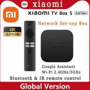 Box Global Xiaomi Mi TV Box S 4K Mi Box Smart Google Assistant HDR10 BT5.2 8GB Mi TV Box S 2nd Gen 4K con control remoto Ultra IR