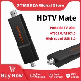 Box Gtmedia ATSC TV Stick HDTV Mate Ultra HD USB 3.0 Tuner Stick Android 9.0 Portable TV Dongle Compatibel met ATSC Support ATSC3.0