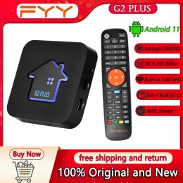 Box GTMedia G2 Plus Android 11 TV Box 4K Ultra HD Set Top Box Amlogic S905W2 2G + 16 Go H.265 / VP9 60FP