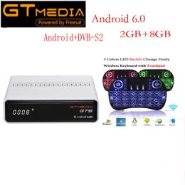 Box Gtmedia GTS vs GT Combo Satellite Receiver DVBS2 DVB S2 Android 6.0 TV Box+DVBS/S2 Smart TV Box 2GB RAM 8GB ROM S905D BT4.0