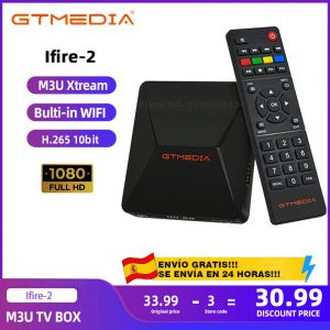 Box GTMedia Ifire 2 M3U TV Box 1080p HD H.265 10 bits Bulti dans WiFi Ethernet MPEG 4 Xtream M3U Media Player Set Top Box le plus stable